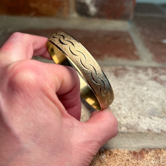 Trifari Jewelry - Vintage Crown Trifari Bangle Bracelet